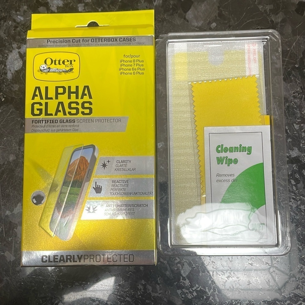 OtterBox ALPHA GLASS Screen Protector for iPhone 6 PLUS/6s PLUS/7 PLUS/8 PLUS